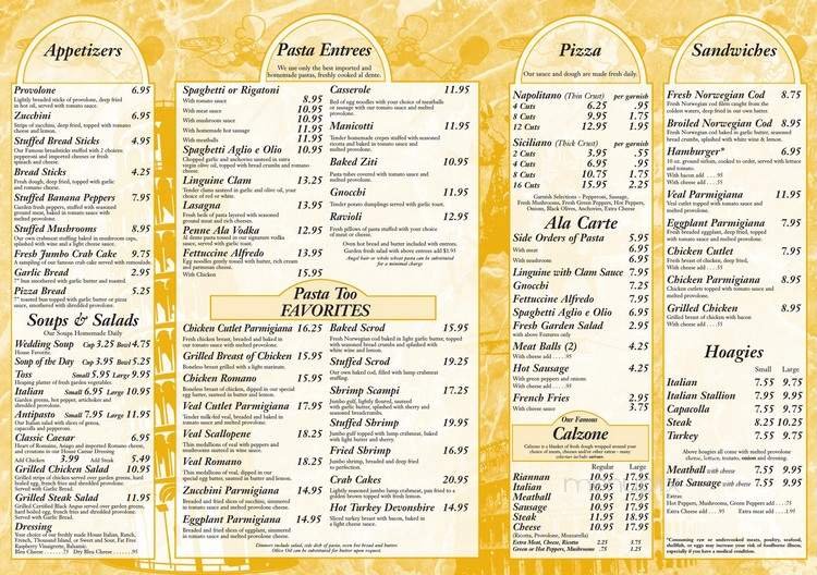 Menu page 1