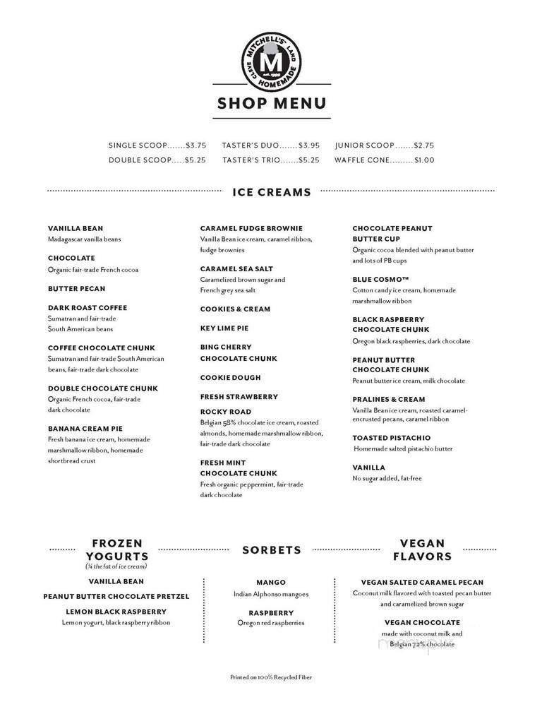 Menu page 1