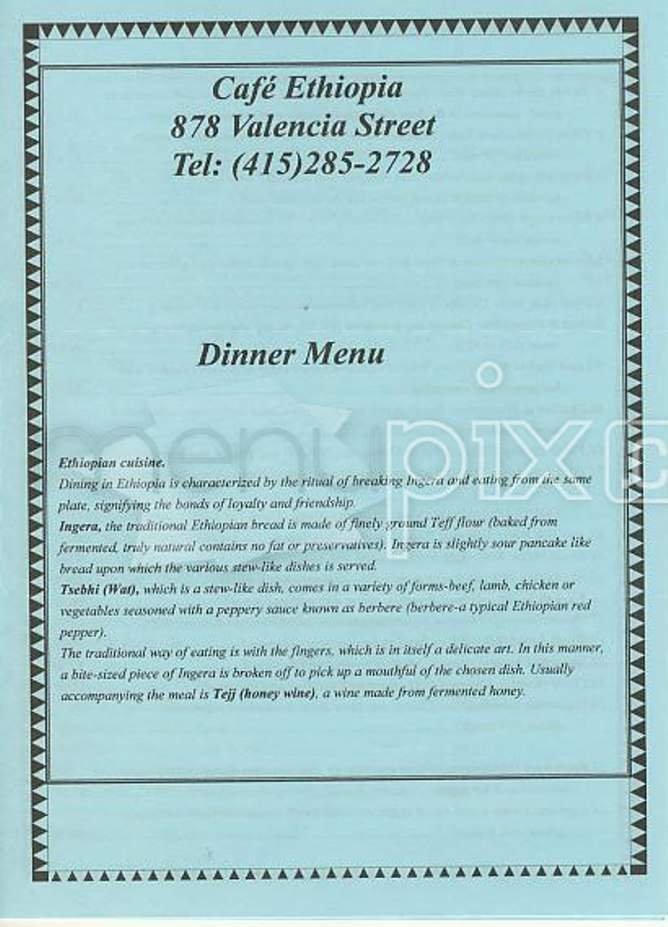 Menu page 1