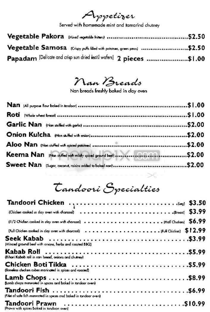 Menu page 2