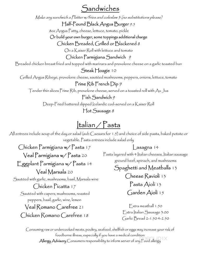 Menu page 2