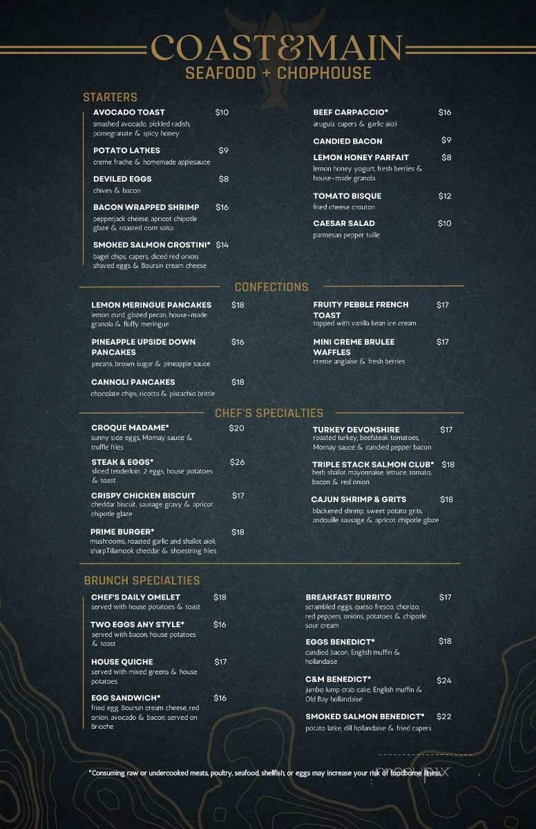Menu page 1