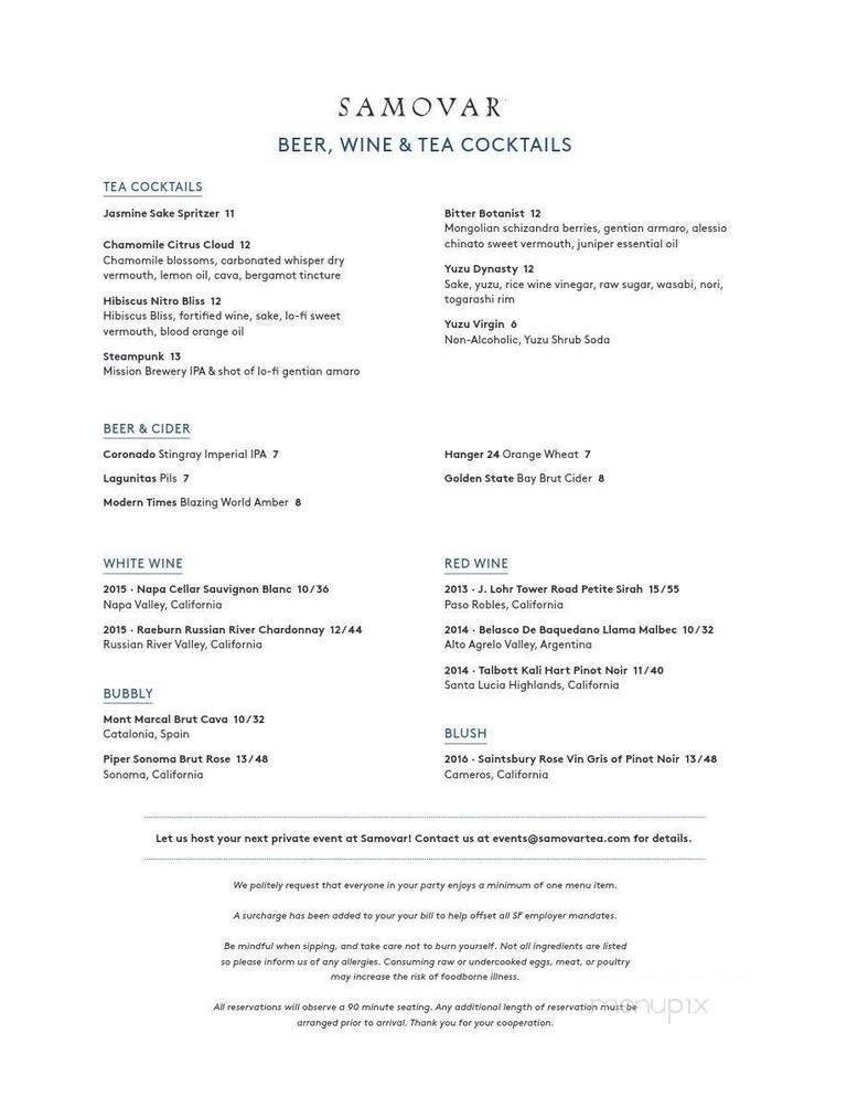 Menu page 1