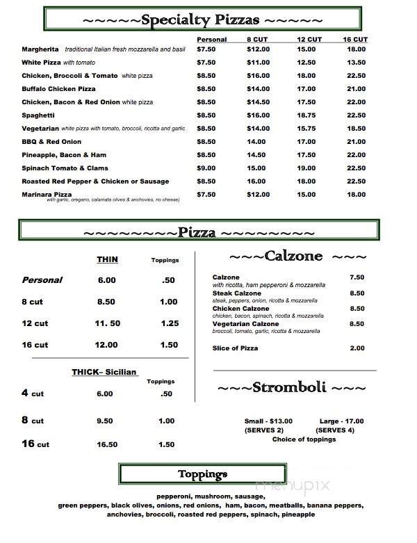 Menu page 2