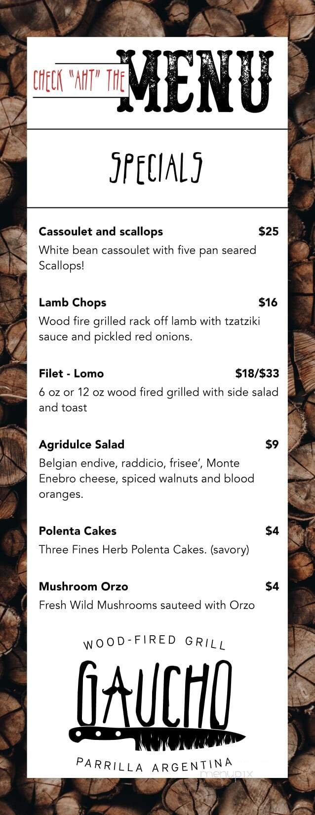 Menu page 2