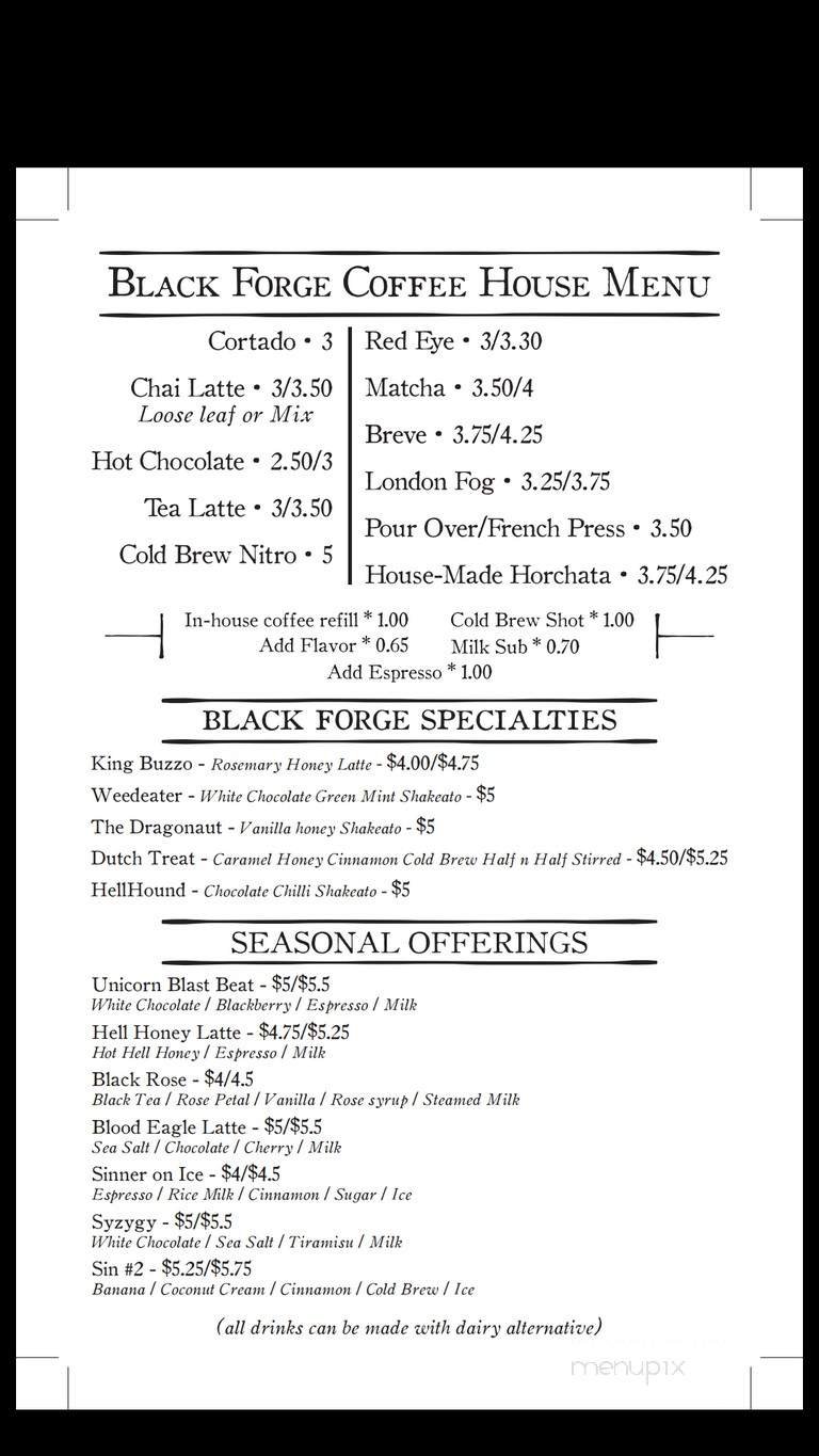 Menu page 1