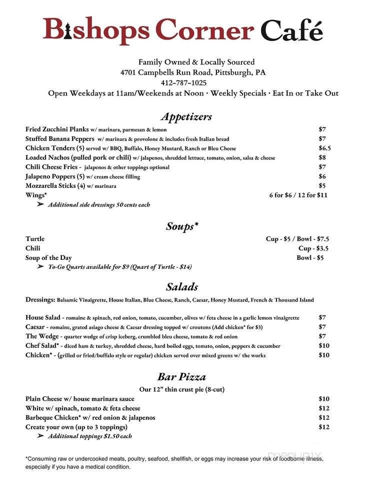 Menu page 1
