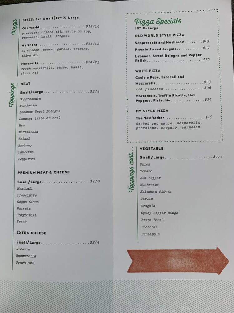 Menu page 2