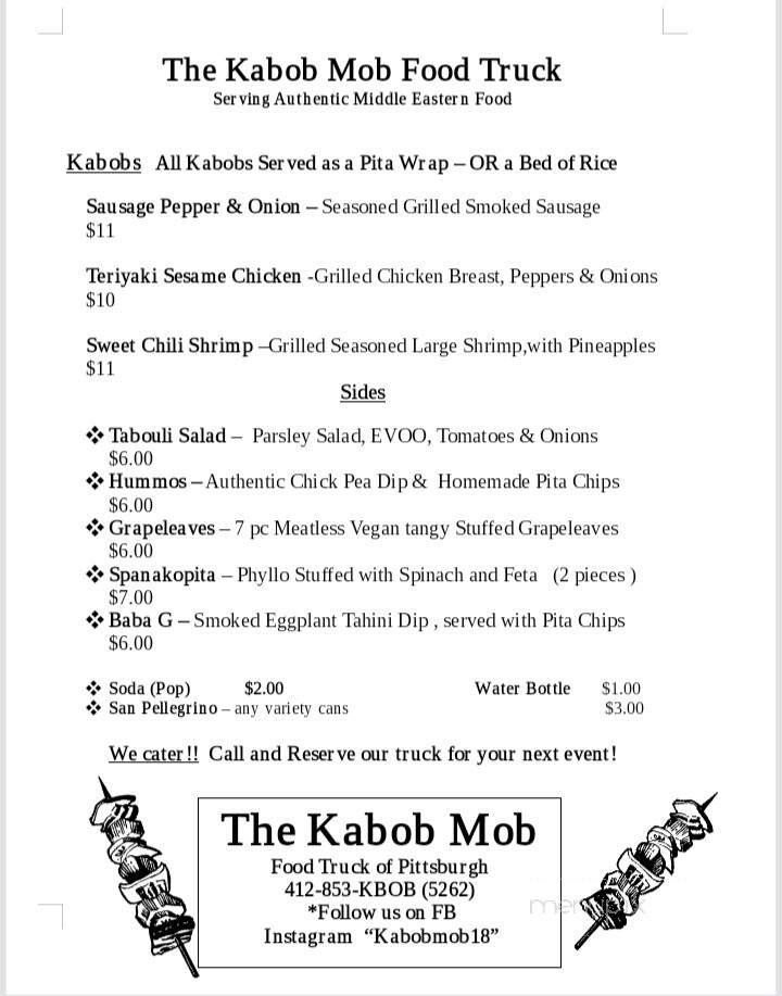 Menu page 1