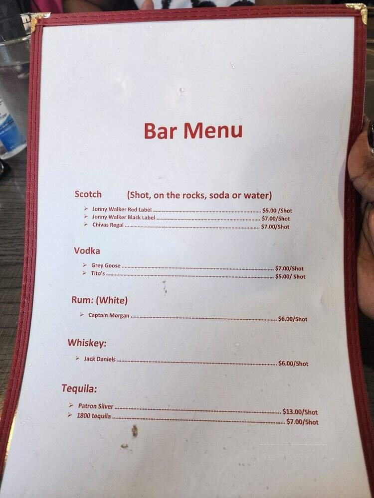 Menu page 1