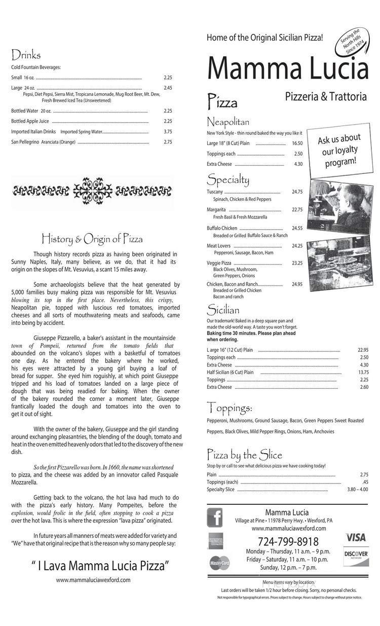 Menu page 1