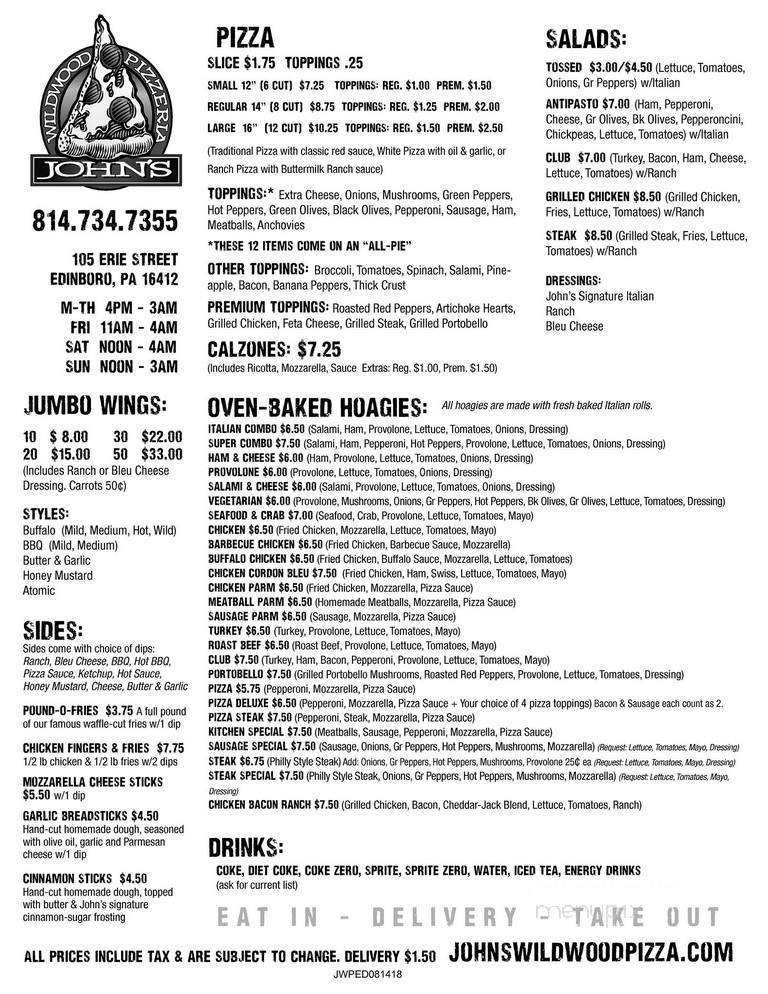 Menu page 2