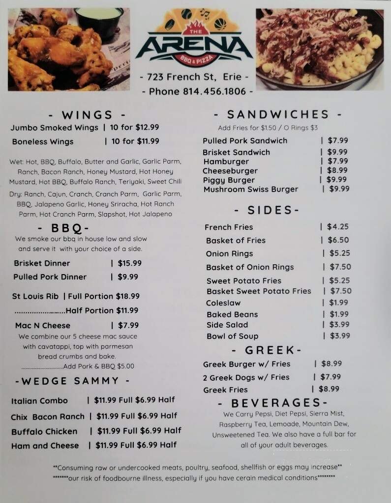 Menu page 1