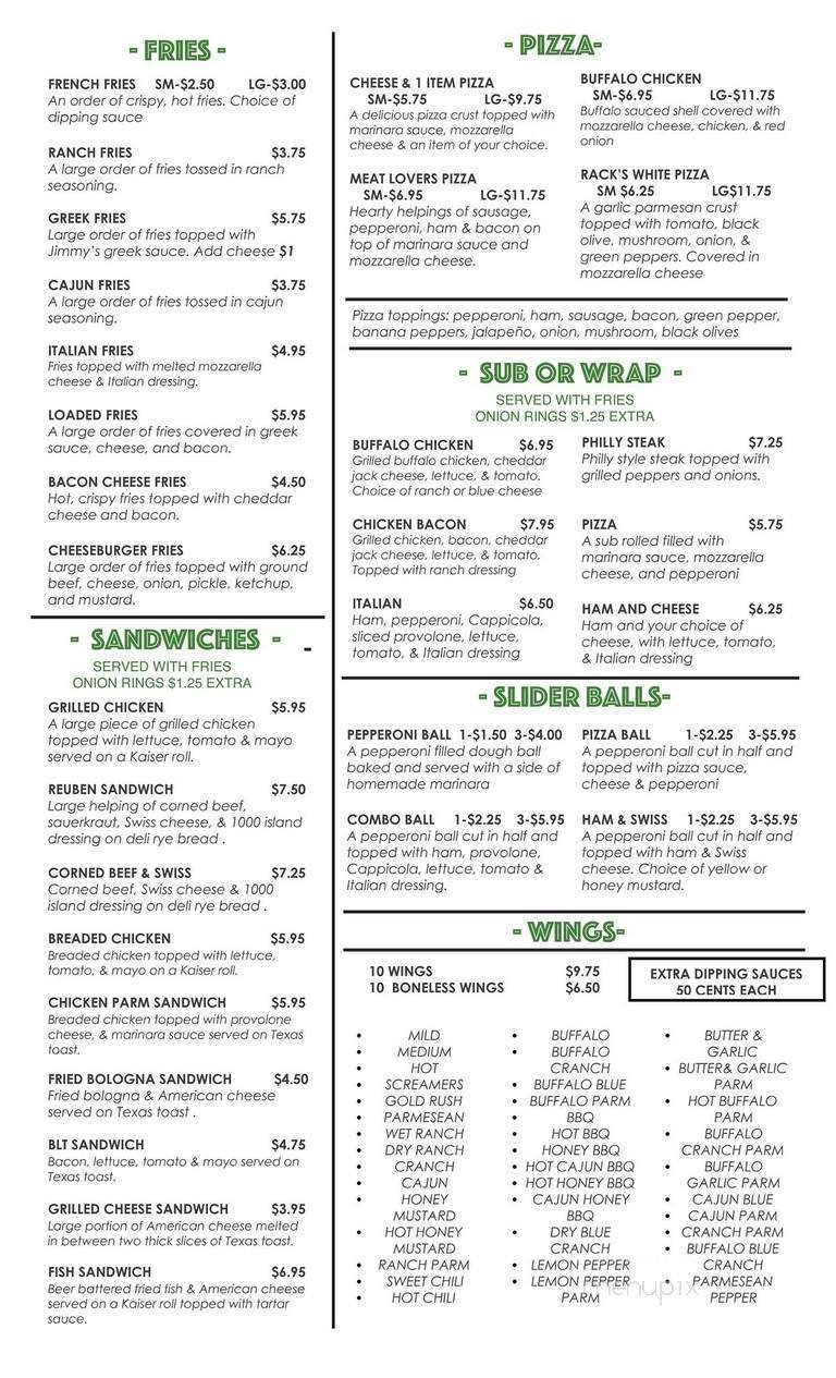Menu page 2