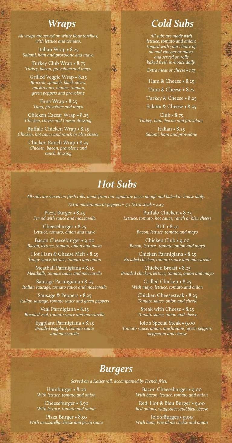 Menu page 2