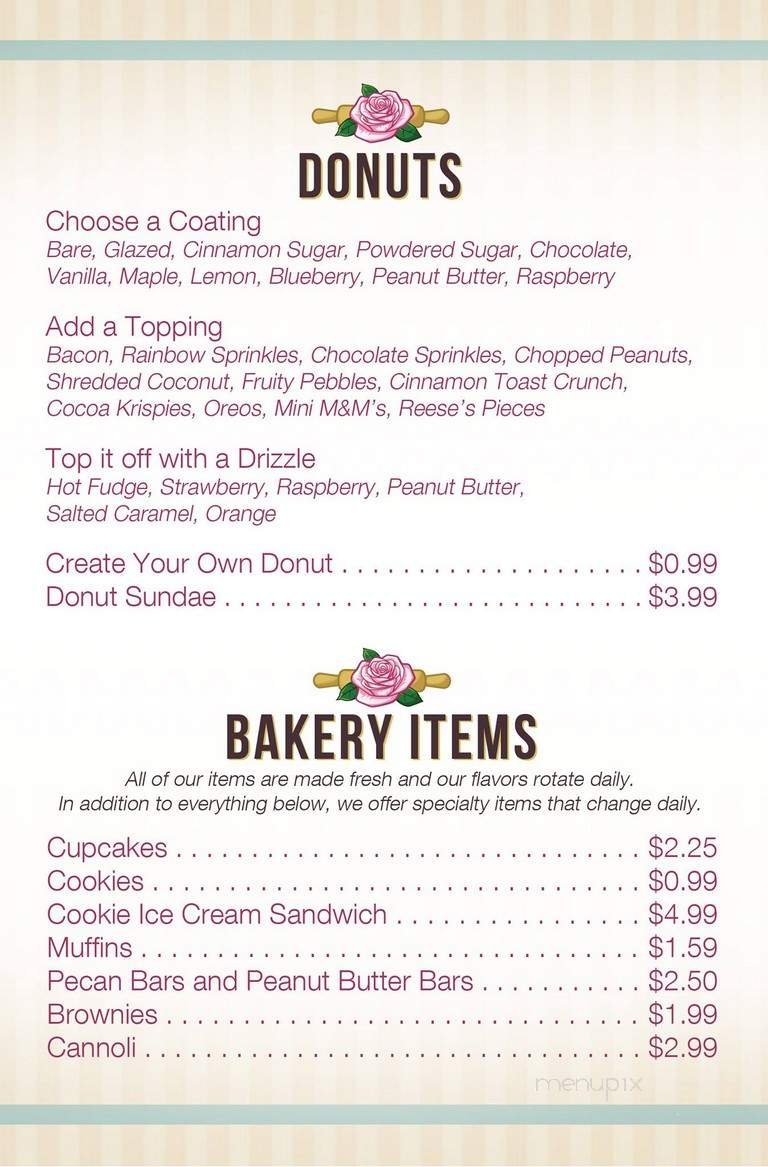 Menu page 1