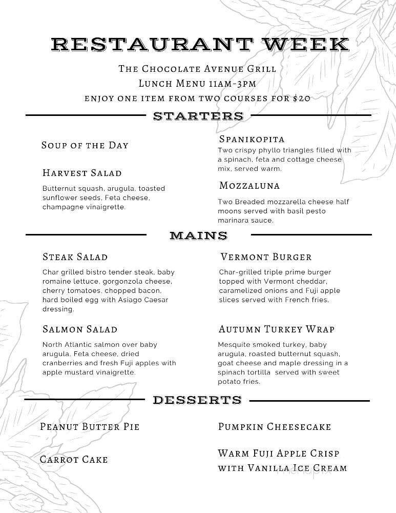 Menu page 1