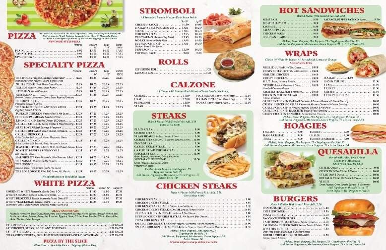 Menu page 2
