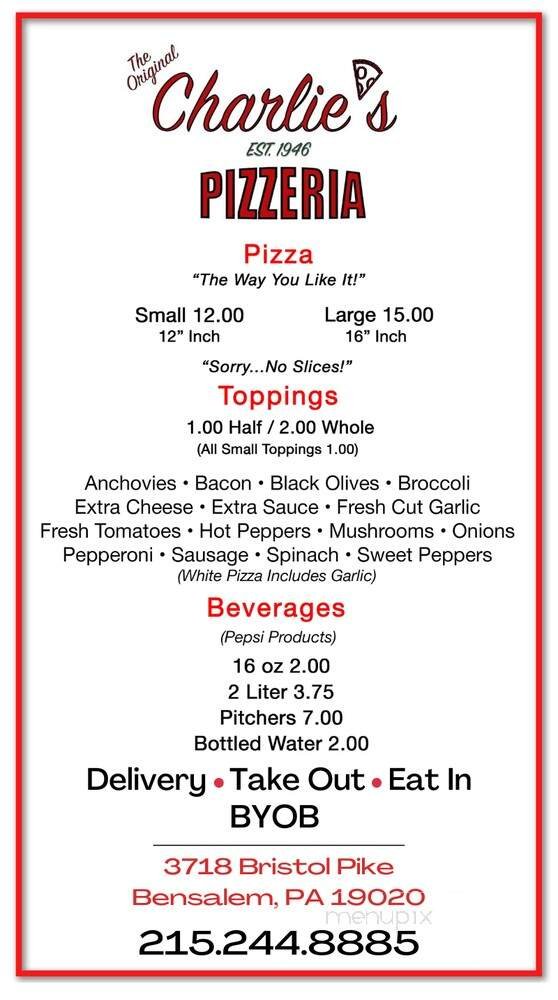 Menu page 1