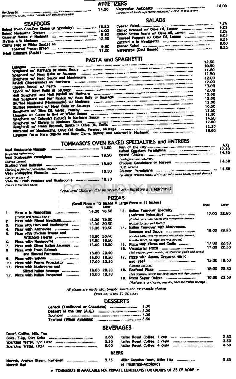 Menu page 1