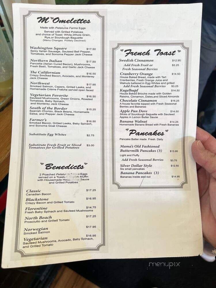 Menu page 1