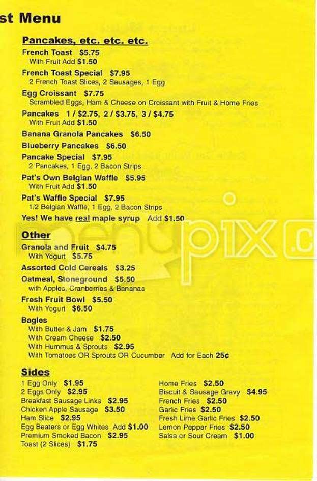 Menu page 3