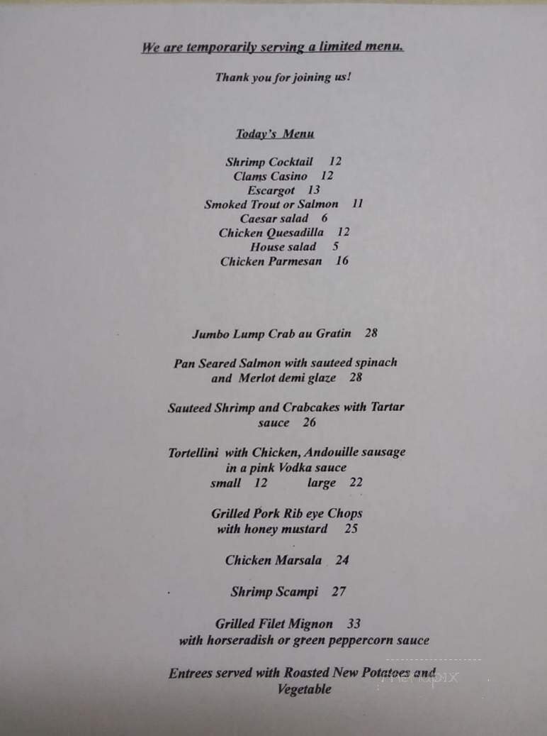 Menu page 1