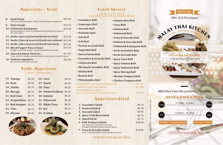 Menu page 2