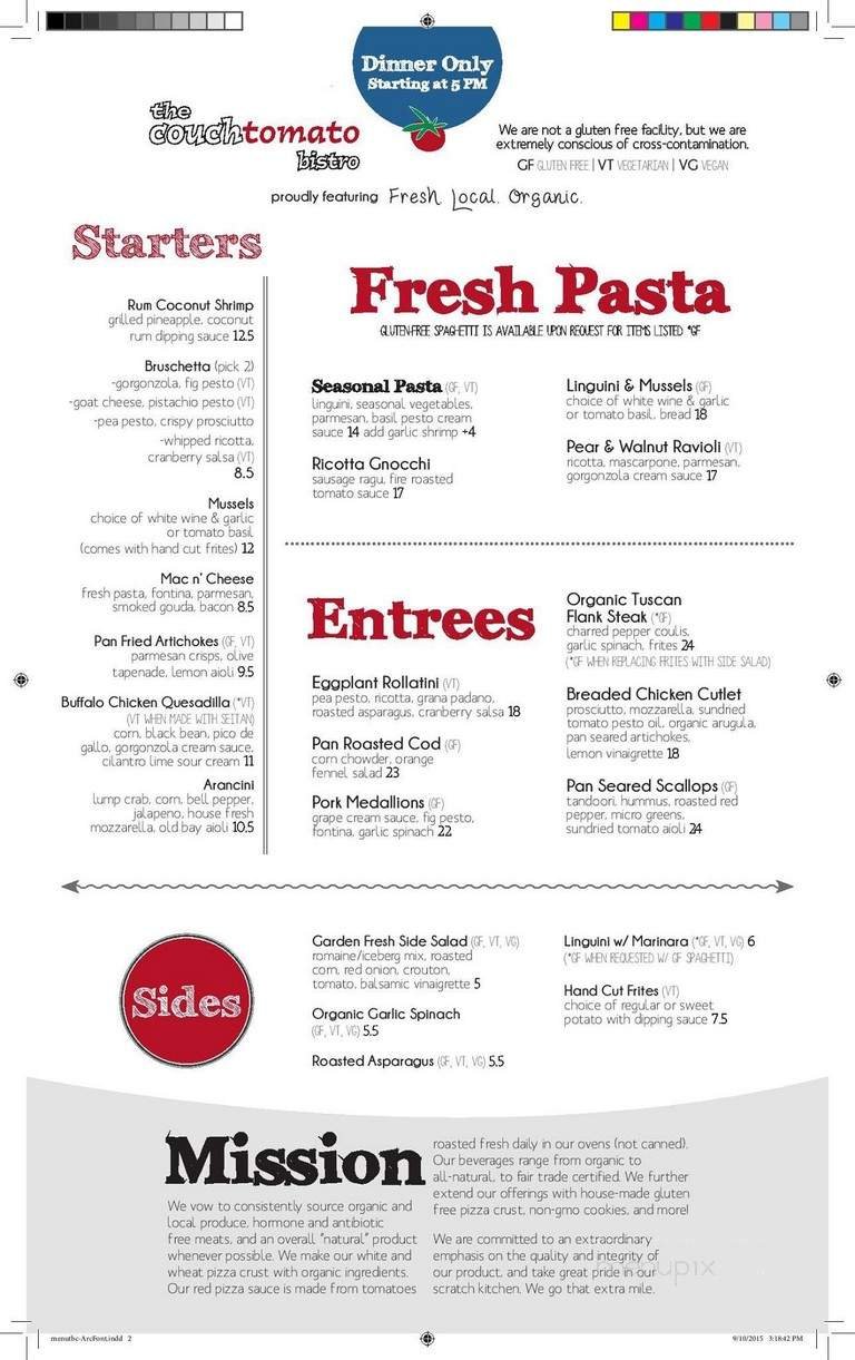 Menu page 2