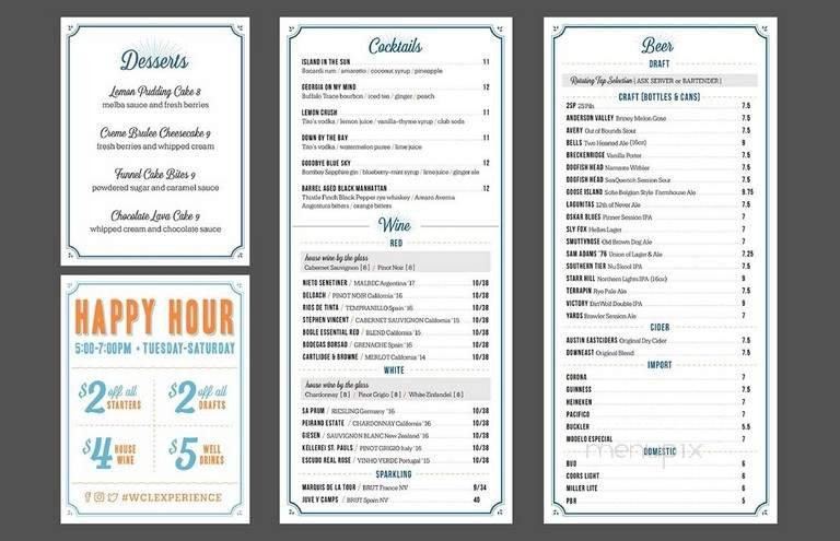 Menu page 1