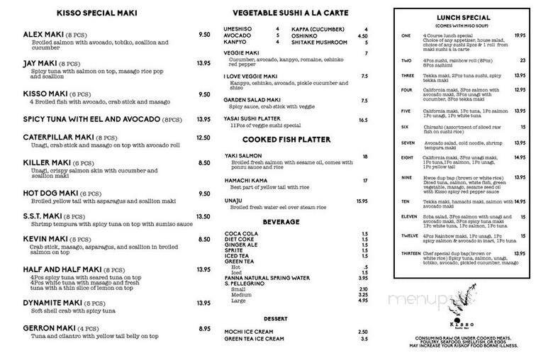 Menu page 1