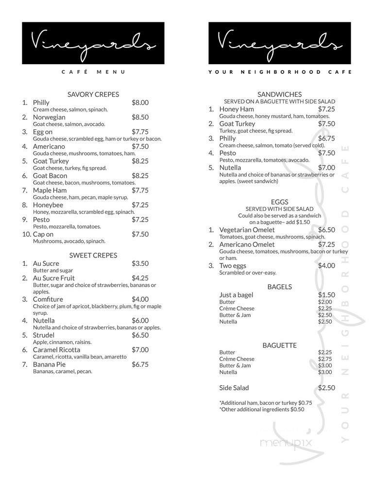 Menu page 1