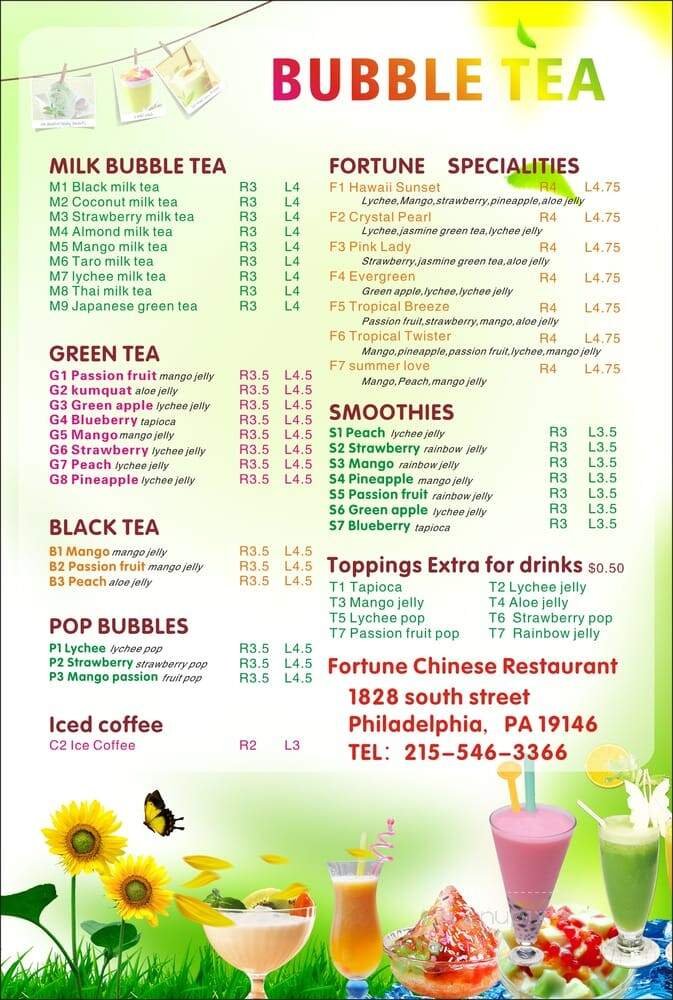Menu page 1