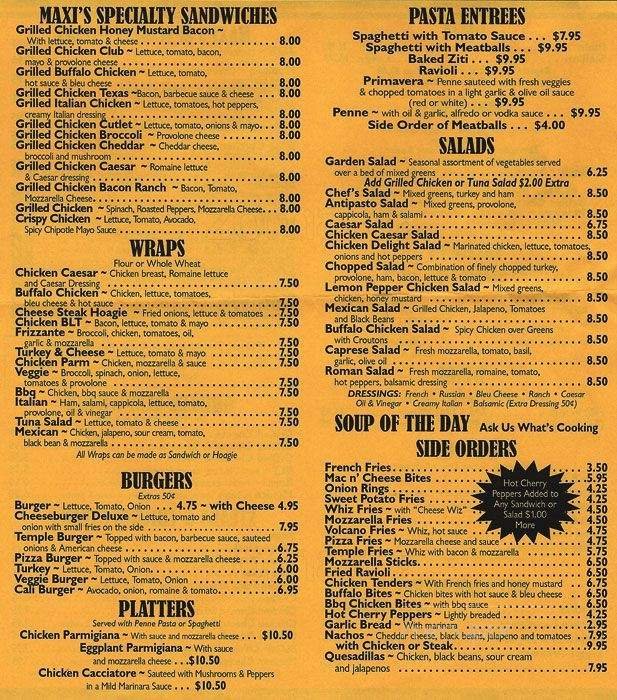 Menu page 2