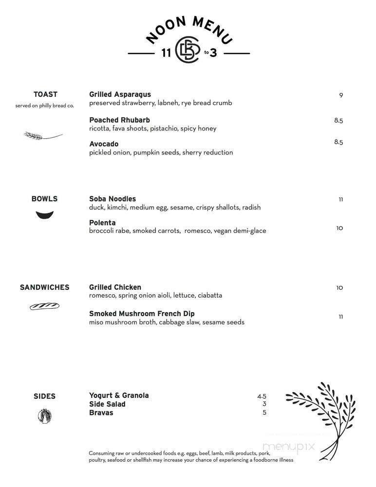 Menu page 1