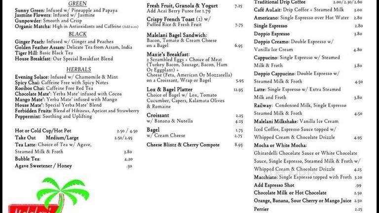 Menu page 2