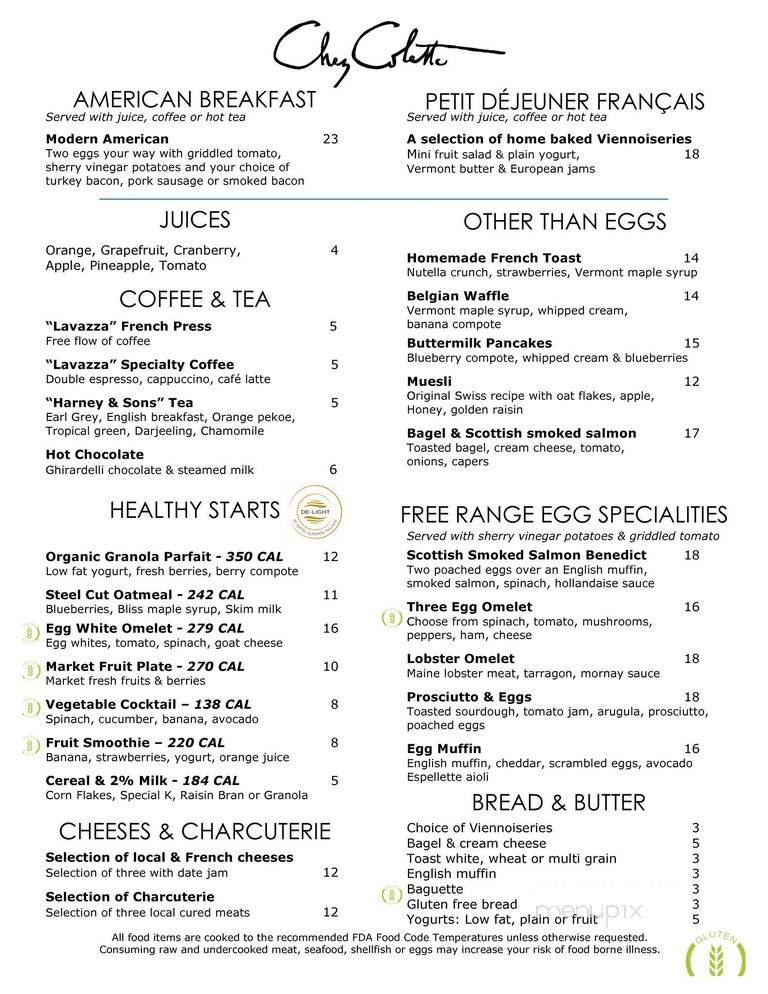 Menu page 1