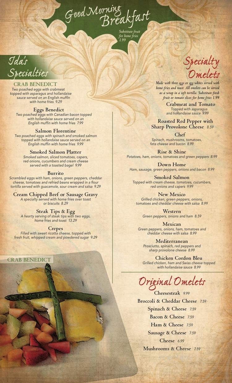 Menu page 1