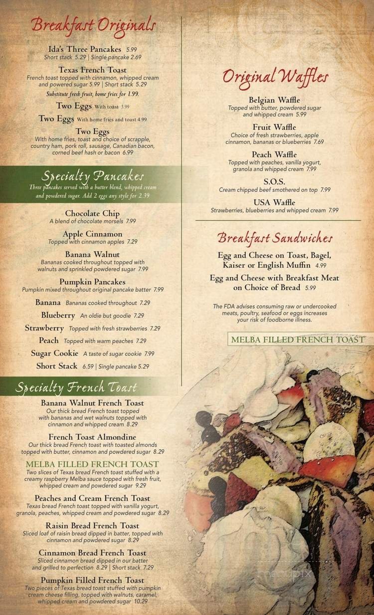 Menu page 2