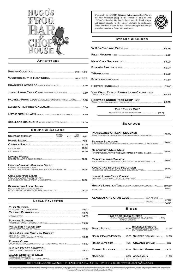 Menu page 1