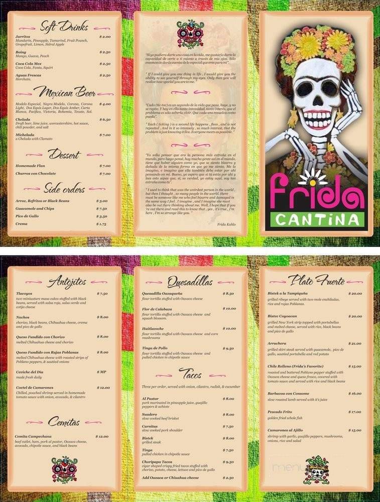 Menu page 1