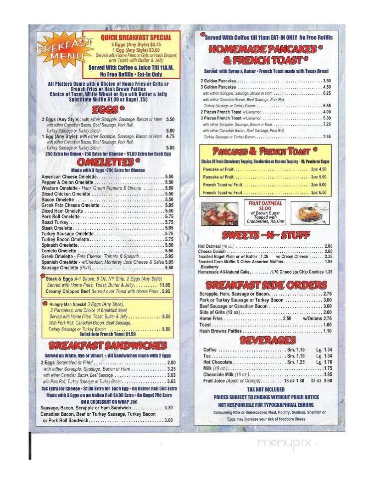 Menu page 2