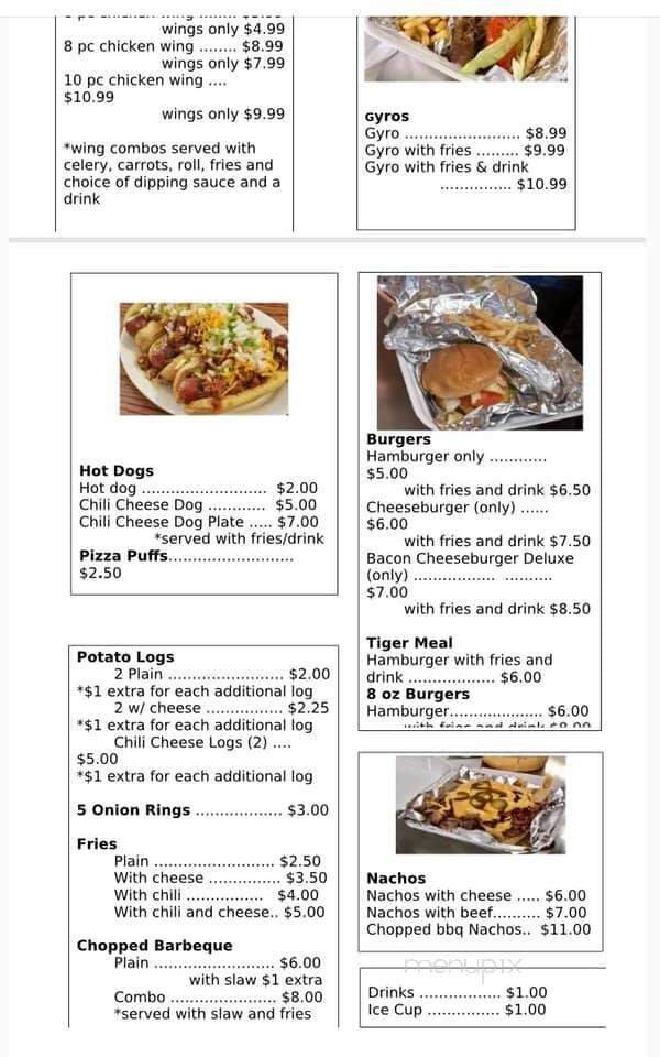 Menu page 1
