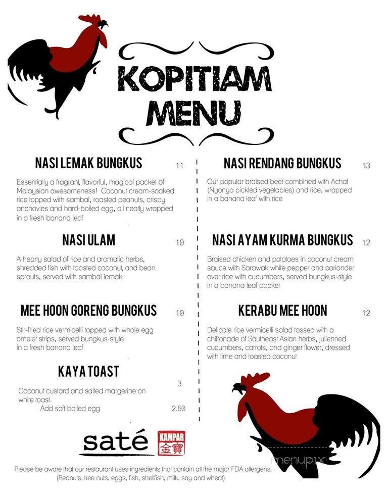 Menu page 1