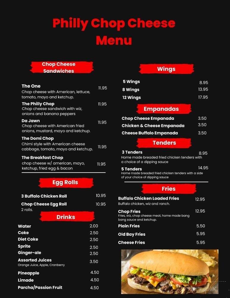 Menu page 1