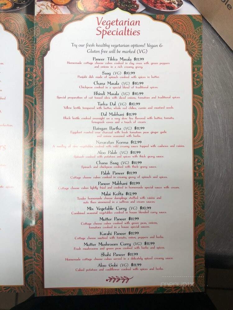 Menu page 1