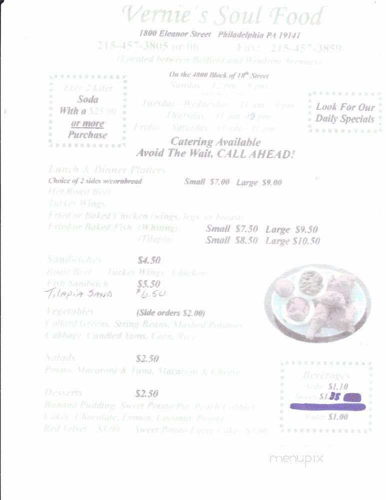 Menu page 1