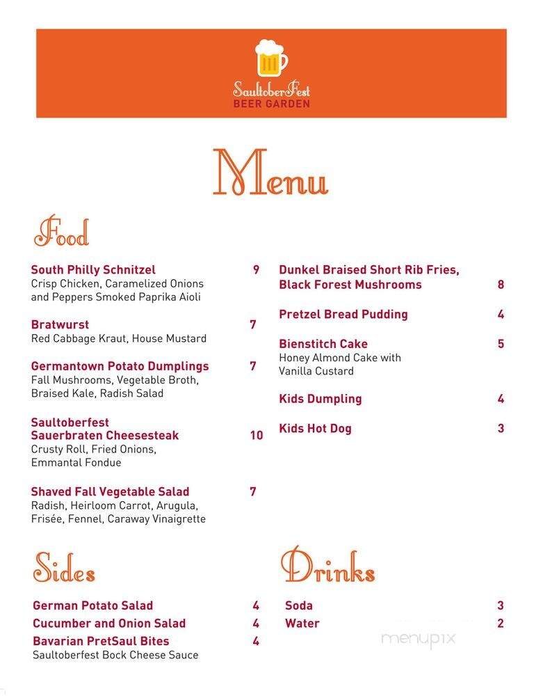 Menu page 1