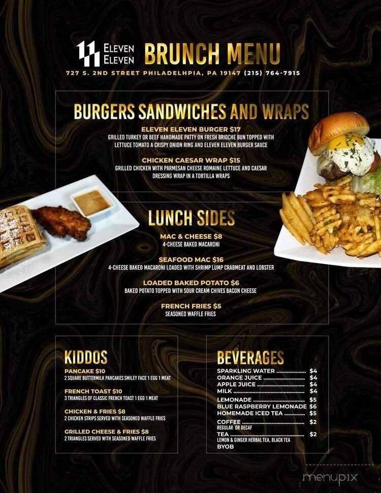 Menu page 1