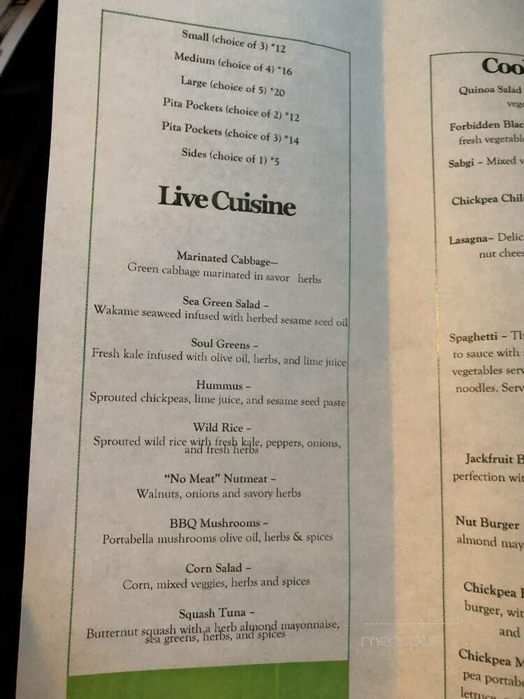 Menu page 1